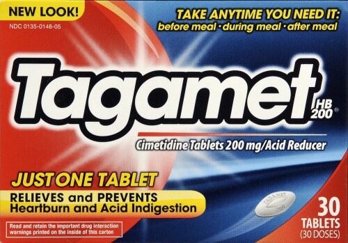 Tagamet HB 200mg Tablets Perspective: front