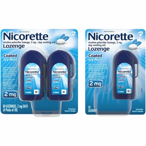 Nicorette Coated Ice Mint Lozenges 2mg, 5 pk / 20 ct - Kroger