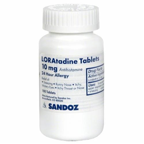 Loratadine Tablets 10mg Perspective: front