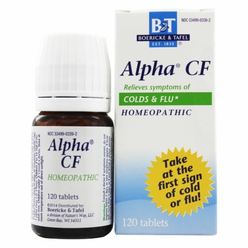 Boericke & Tafel Alpha CF Cold & Flu Perspective: front