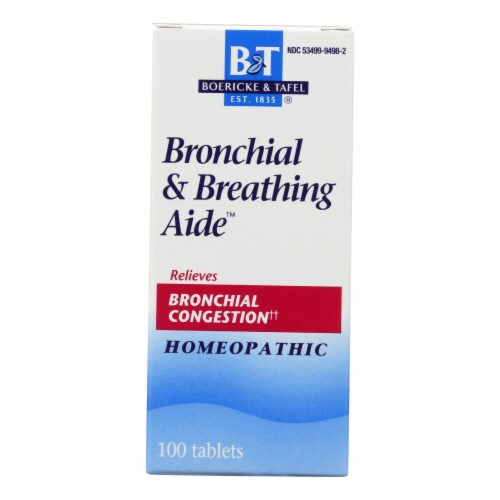 Boericke and Tafel - Bronchitis and Asthma Aide - 100 Tablets Perspective: front