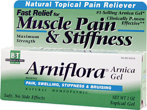 Boericke & Tafel Arniflora Muscle Pain & Stiffness Relief Arnica Gel Perspective: front