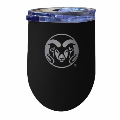 R & R Imports ITWE-C-COL20B Colorado State Rams 12 oz Insulated Wine Stainless Steel Tumbler, Perspective: front
