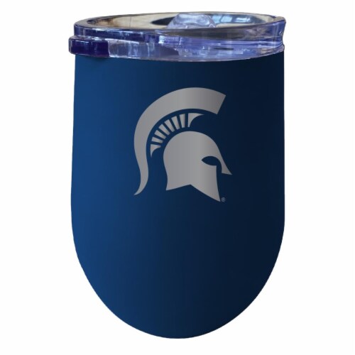 R & R Imports ITWE-C-MSU20N Michigan State Spartans 12 oz Insulated Wine Stainless Steel Tumb Perspective: front