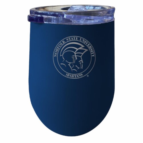 R & R Imports ITWE-C-NFS20N Norfolk State University 12 oz Insulated Wine Stainless Steel Tum Perspective: front