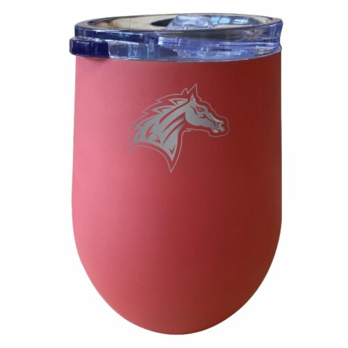 R & R Imports ITWE-C-RDU20C Rider University Broncs 12 oz Insulated Wine Stainless Steel Tumb Perspective: front
