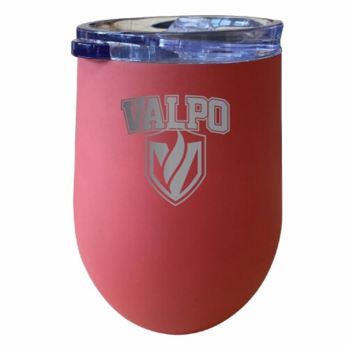 R & R Imports ITWE-C-VALPO20C Valparaiso University 12 oz Insulated Wine Stainless Steel Tumb Perspective: front