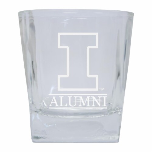 R & R Imports GLSGE-C-ILL20 ALUM Illinois Fighting Illini Etched Alumni 5 oz Shooter Glass Tu Perspective: front
