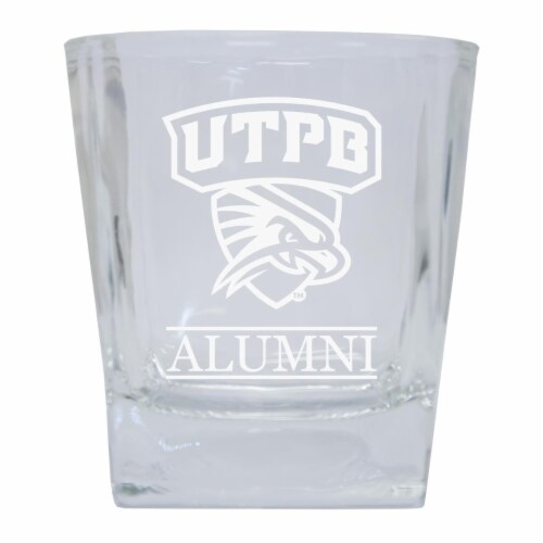 R & R Imports GLSGE-C-TXPB20 ALUM University of Texas of the Permian Basin Etched Alumni 5 oz Perspective: front