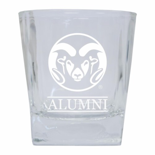 R & R Imports GLTB-C-COL20 ALUM Colorado State Rams 8 oz Etched Alumni Glass Tumbler Perspective: front