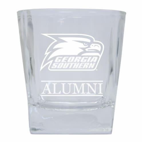 R & R Imports GLTB-C-GES20 ALUM Georgia Southern Eagles 8 oz Etched Alumni Glass Tumbler Perspective: front