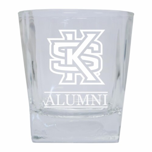 R & R Imports GLTB-C-KENN20 ALUM Kennesaw State Unviersity 8 oz Etched Alumni Glass Tumbler Perspective: front