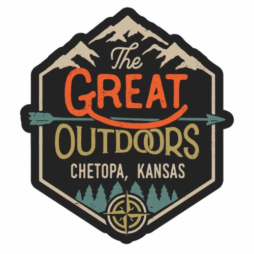 Chetopa Kansas Souvenir Decorative Stickers (Choose theme and size) 4-Pack 12-Inch Great Perspective: front