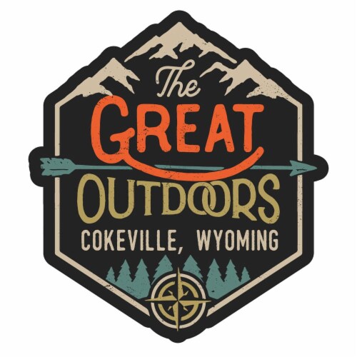 Cokeville Wyoming Souvenir Decorative Stickers (Choose theme and size) Single Unit 12-Inch Perspective: front