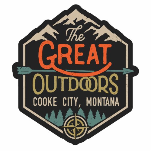 Cooke City Montana Souvenir Decorative Stickers (Choose theme and size) Single Unit 2-Inch Perspective: front
