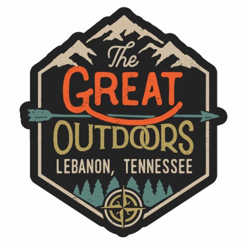 Lebanon Tennessee Souvenir Decorative Stickers (Choose theme and size) 2-Inch Great Outdoors Perspective: front