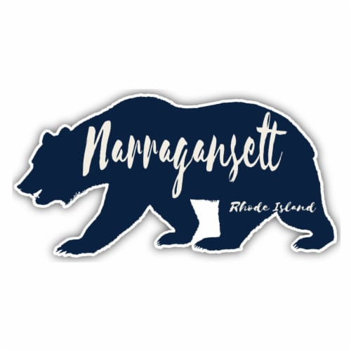 Narragansett Rhode Island Souvenir Decorative Stickers (Choose theme and size) Single Unit Perspective: front