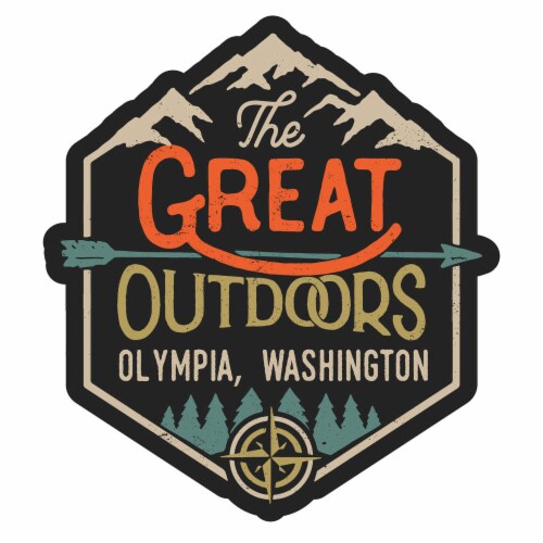 Olympia Washington Souvenir Decorative Stickers (Choose theme and size) Single Unit 2-Inch Perspective: front