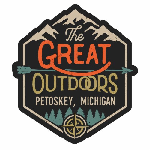 Petoskey Michigan Souvenir Decorative Stickers (Choose theme and size) Single Unit 2-Inch Perspective: front