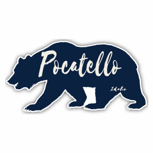 Pocatello Idaho Souvenir Decorative Stickers (Choose theme and size) Single Unit 2-Inch Bear Perspective: front