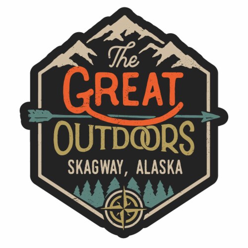 Skagway Alaska Souvenir Decorative Stickers (Choose theme and size) Single Unit 2-Inch Great Perspective: front
