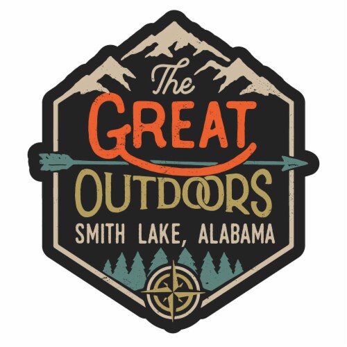 Smith Lake Alabama Souvenir Decorative Stickers (Choose theme and size) Single Unit 2-Inch Perspective: front