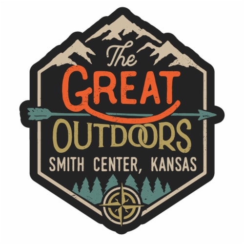 Smith Center Kansas Souvenir Decorative Stickers (Choose theme and size) Single Unit 2-Inch Perspective: front