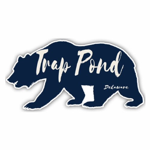 Trap Pond Delaware Souvenir Decorative Stickers (Choose theme and size) Single Unit 2-Inch Perspective: front