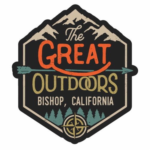 Bishop California Souvenir Decorative Stickers (Choose theme and size) 4-Pack 4-Inch Great Perspective: front