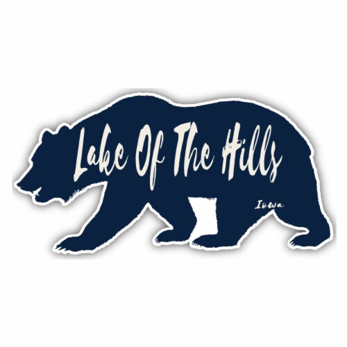 Lake Pend Oreille Idaho Souvenir Decorative Stickers (Choose theme and size) 4-Inch Bear Perspective: front