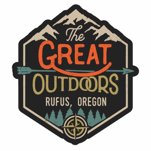 Rufus Oregon Souvenir Decorative Stickers (Choose theme and size) Single Unit 4-Inch Great Perspective: front