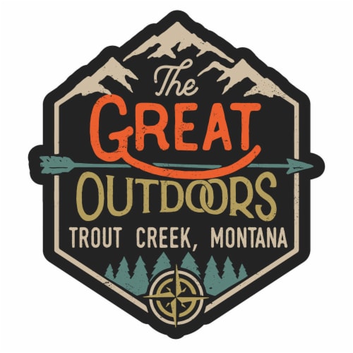 Trout Creek Montana Souvenir Decorative Stickers (Choose theme and size) Single Unit 4-Inch Perspective: front