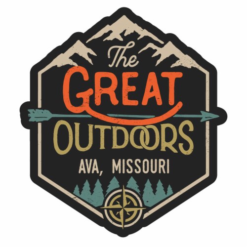 Ava Missouri Souvenir Decorative Stickers (Choose theme and size) 4-Pack 8-Inch Great Perspective: front