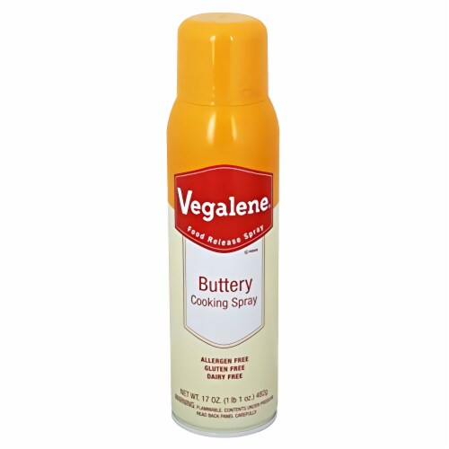 Vegalene Buttery Food Release Pan Spray 17 oz. Can | Pack of 3 Perspective: front