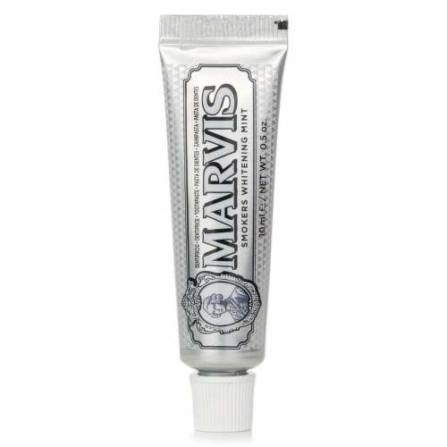 Marvis Smokers Whitening Mint Toothpaste (Travel size) 10ml/0.5oz Perspective: front