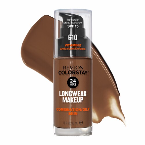 Revlon ColorStay Longwear Makeup Foundation For Combination/Oily Skin 610 Espresso Perspective: front