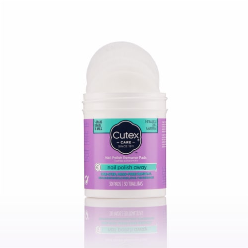 Cutex Nail Polish Away Sponge Nail Polish Remover Pads Perspective: front