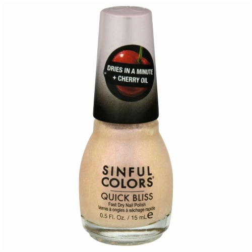 Sinfulcolors Quick Bliss Nail Polish, Fast Dry, Cherry Chaser 2672 - 0.5 fl. oz (15 ml)