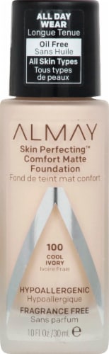 Almay 100 Cool Ivory Skin Perfecting™ Comfort Matte Foundation Perspective: front