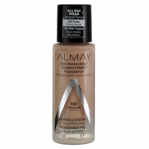 Almay Skin Perfecting 130 Cool Nude Comfort Matte Foundation Perspective: front