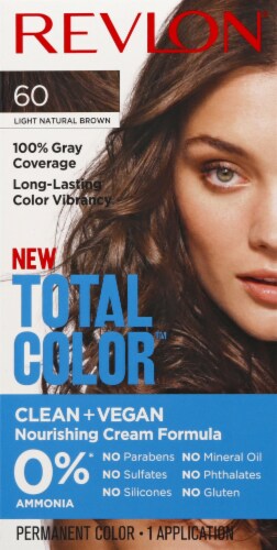 Revlon® Total Color™ 60 Light Natural Brown Permanent Hair Color, 1 ct -  Smith's Food and Drug