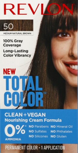 Revlon® Total Color™ 50 Medium Natural Brown Permanent Hair Color Kit, 1 ct  - Fred Meyer