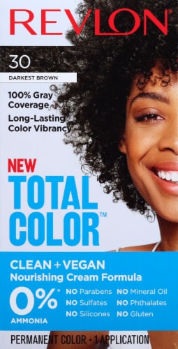 Revlon Total Color 30 Darkest Brown Permanent Hair Color,  oz - Ralphs