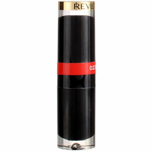 Revlon Super Lustrous Glass Shine Glaring Red Lipstick Perspective: front