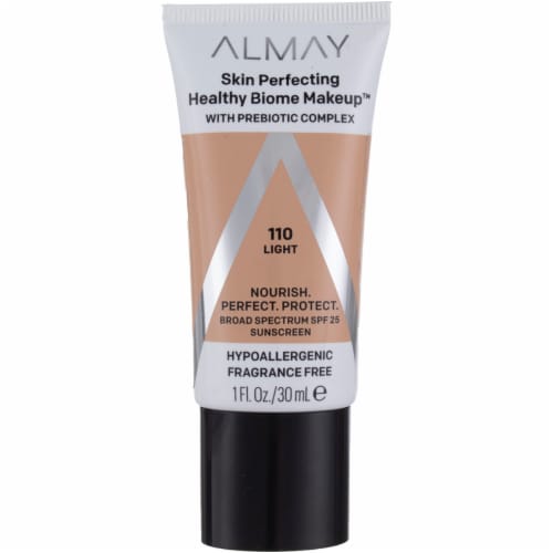 Almay Skin Perfecting Healthy Biome 110 Light Foundation Makeup SPF 25 Perspective: front