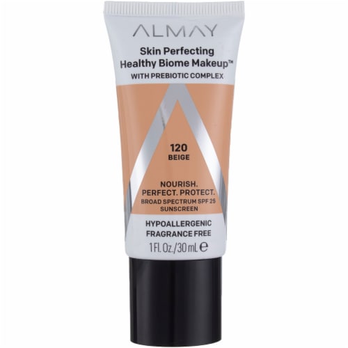 Almay Skin Perfecting Healthy Biome 120 Beige Foundation Makeup SPF 25 Perspective: front