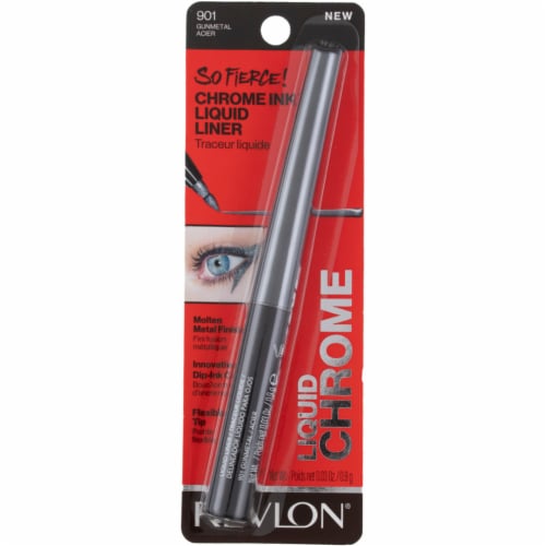 Revlon So Fierce! Chrome Ink Eyeliner, Gunmetal 0.03 0.03/Ounce - Fred