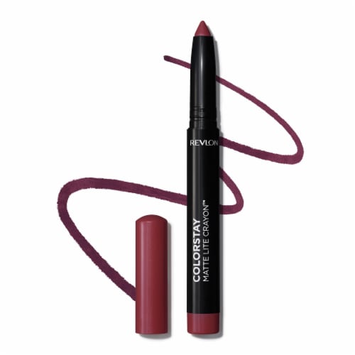 Revlon Matte Lite Lip Crayon - On Cloud Wine Perspective: front
