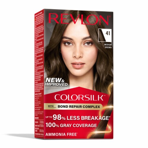 Revlon® ColorSilk 41 Medium Brown Permanent Hair Color Perspective: front