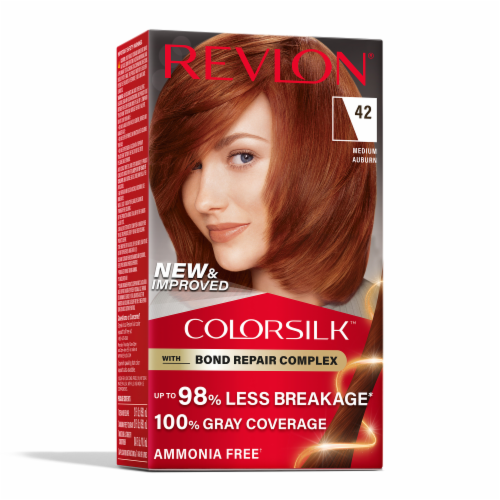 Revlon ColorSilk 042 Medium Auburn Permanent Hair Color Perspective: front